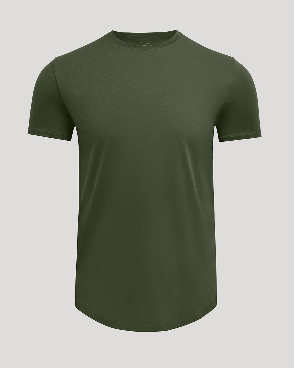 Grove Pima Cotton Blend Curved Hem Crew