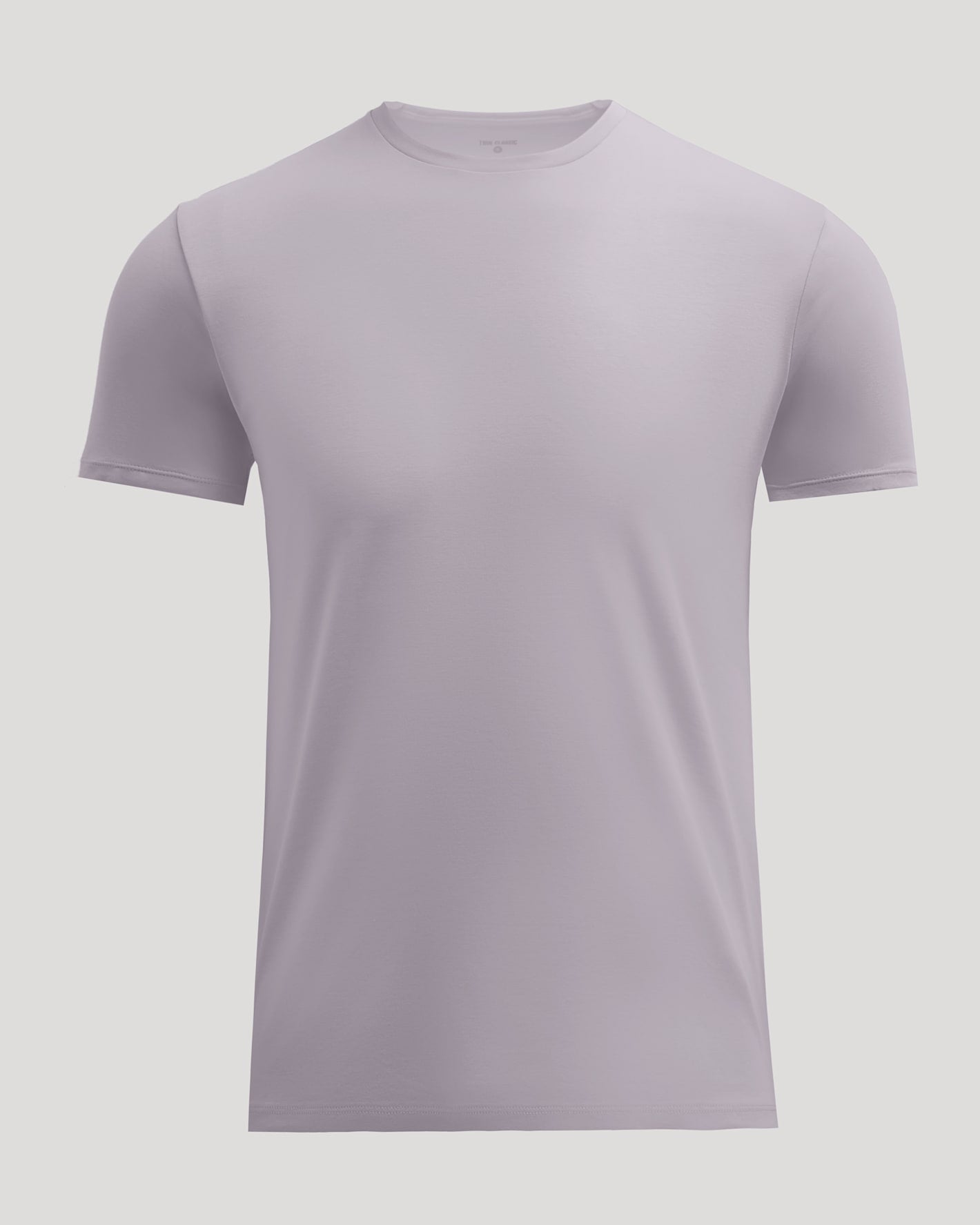 Minimal Gray Pima Cotton Blend Crew