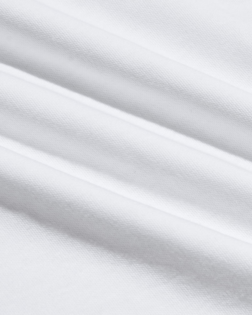 White Pima Cotton Blend Crew