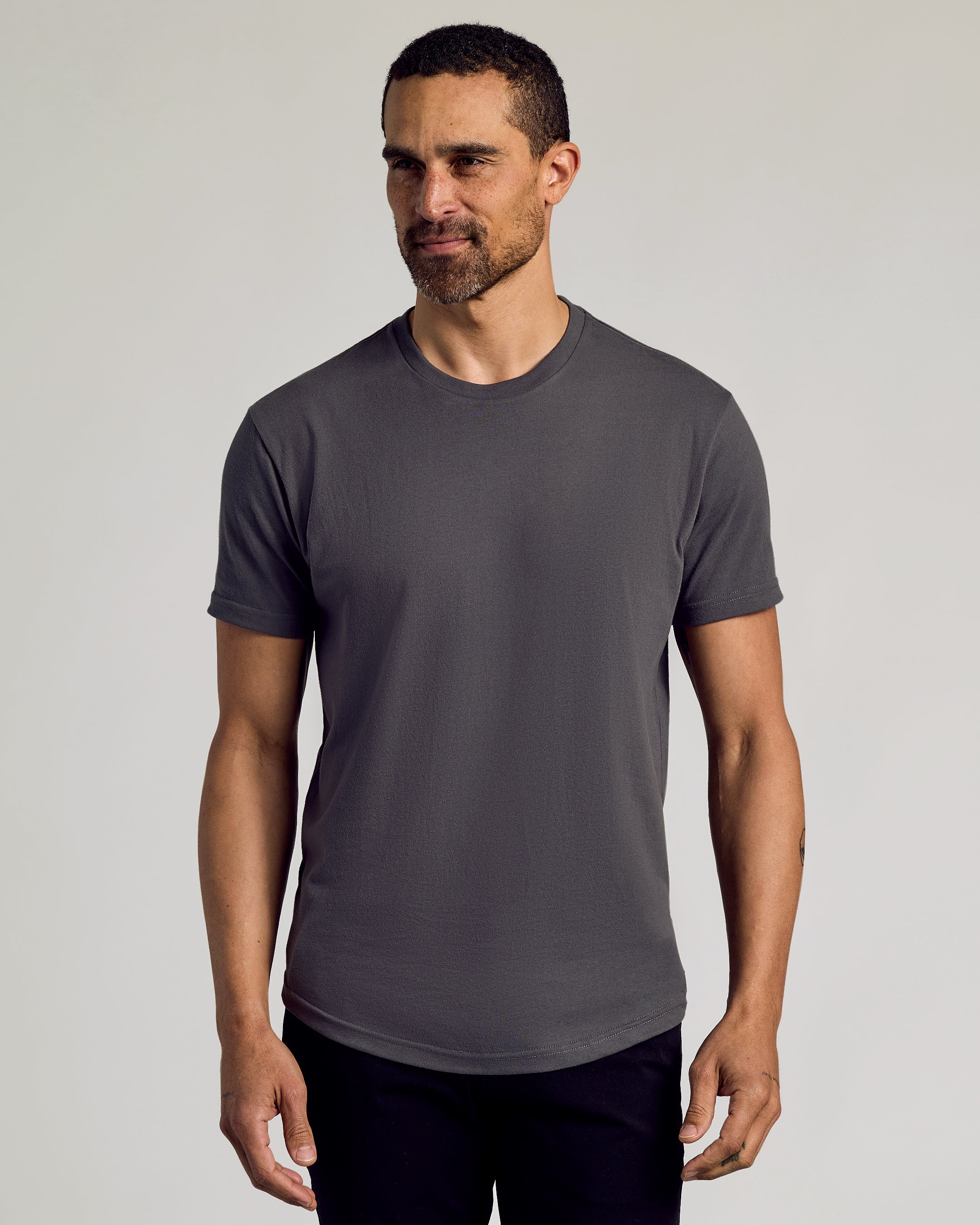 Classic Curved Hem Crew Neck 6-Pack
