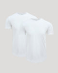 Pima Cotton Blend Curved Hem Crew 2-Pack
