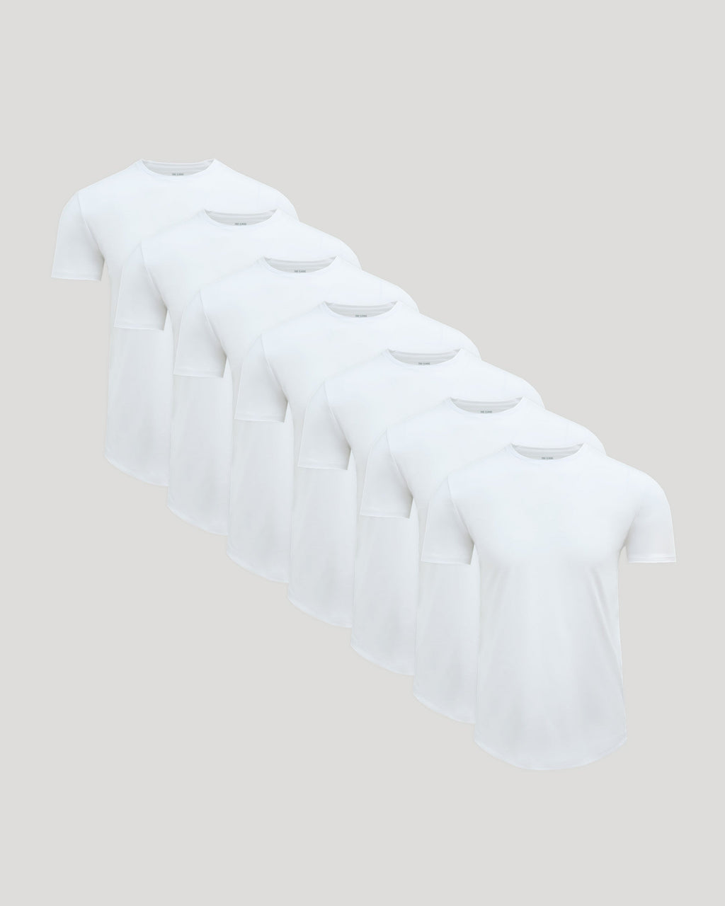 Pima Cotton Blend Curved Hem Crew 7-Pack