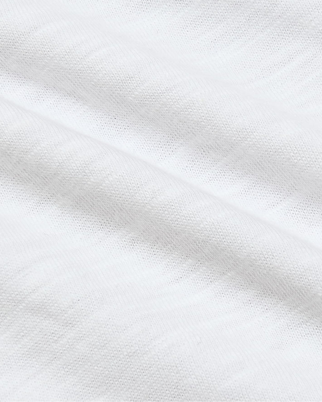 Womens White Slub Scoop Neck Tee