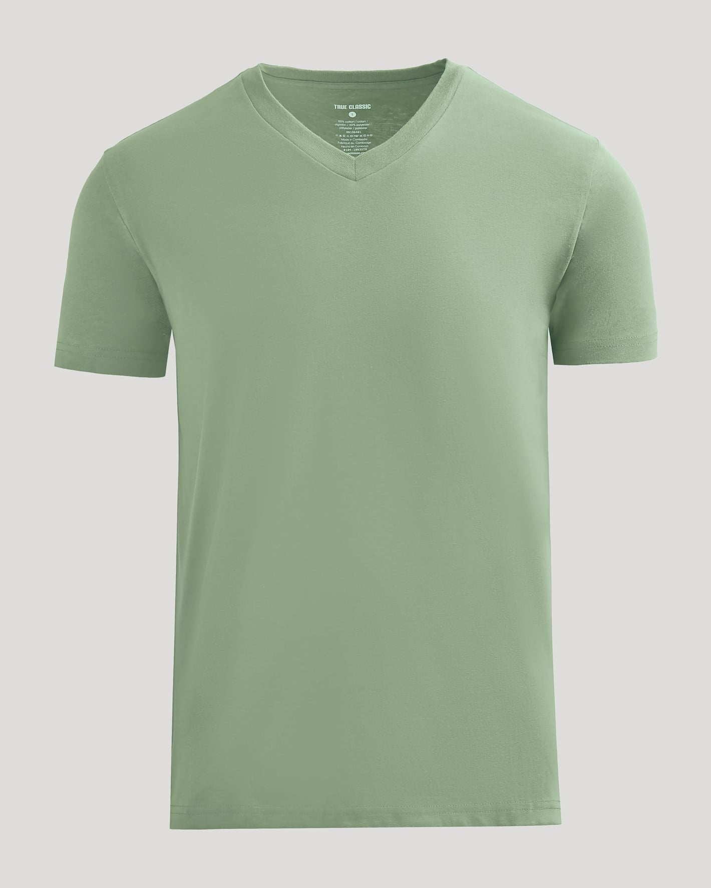 Sage Green Classic V-Neck