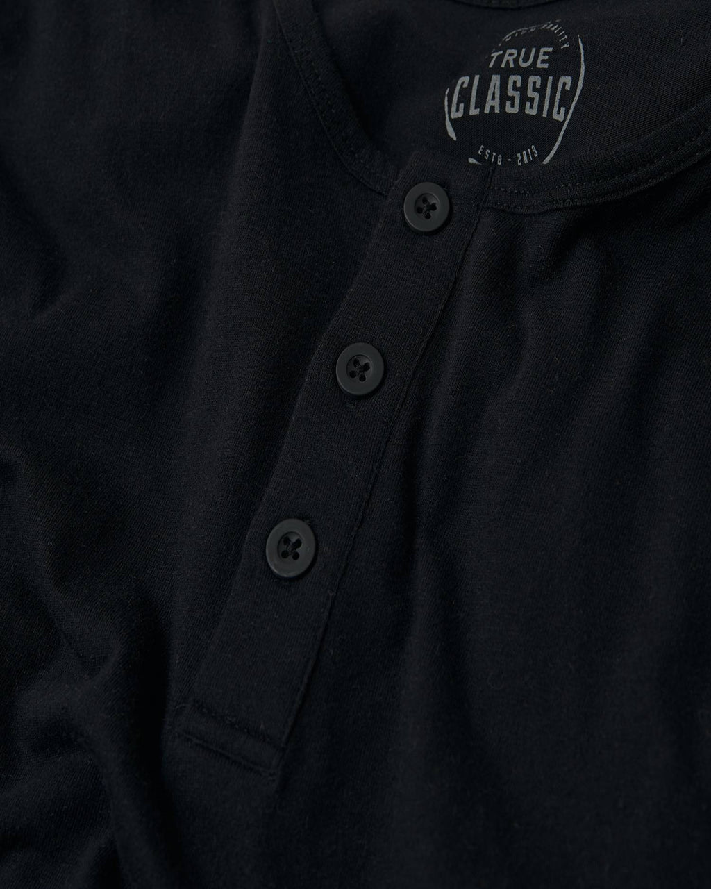 All Black Classic Henley 3-Pack