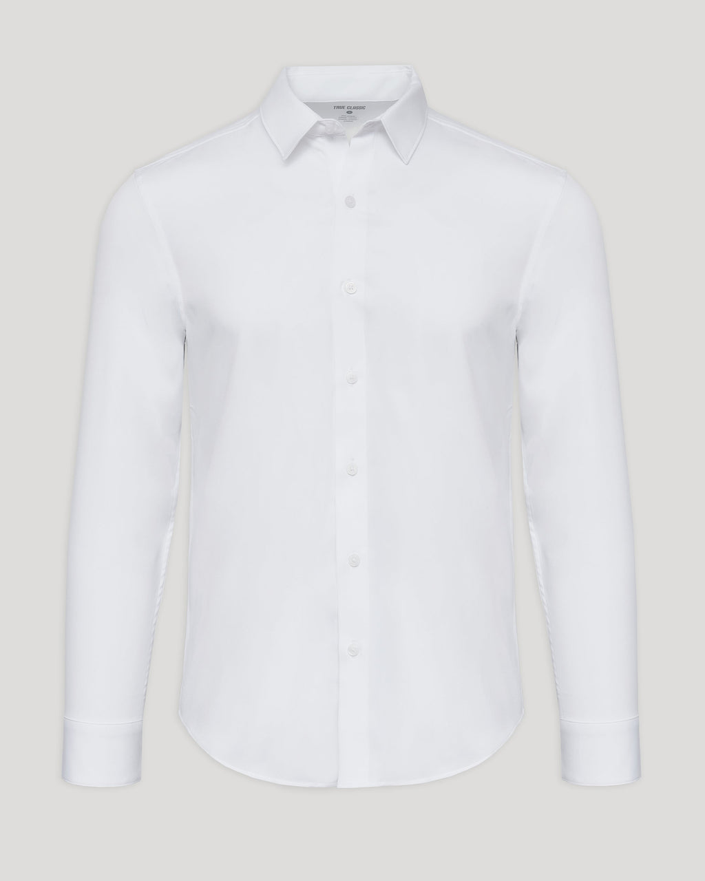 White Performance Long Sleeve Dress Shirt