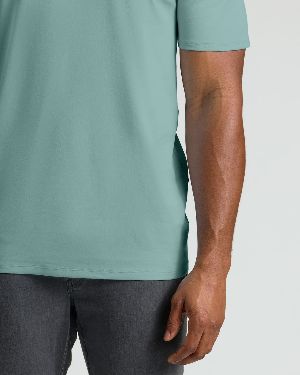 Stormy Sea Tall Pima Cotton Blend Crew