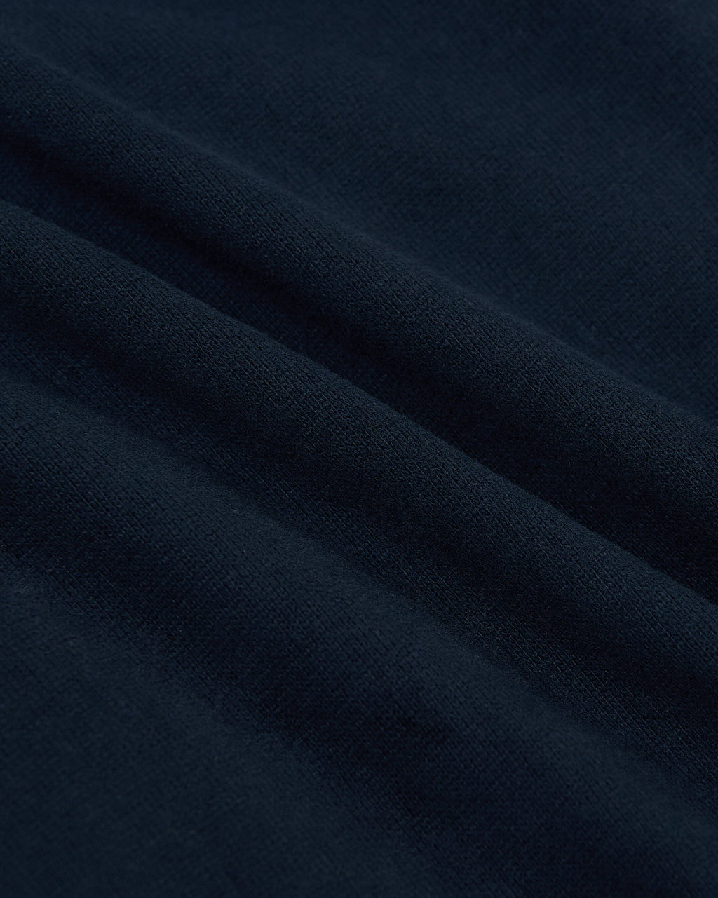 Navy Heavyweight Curved Hem Crew