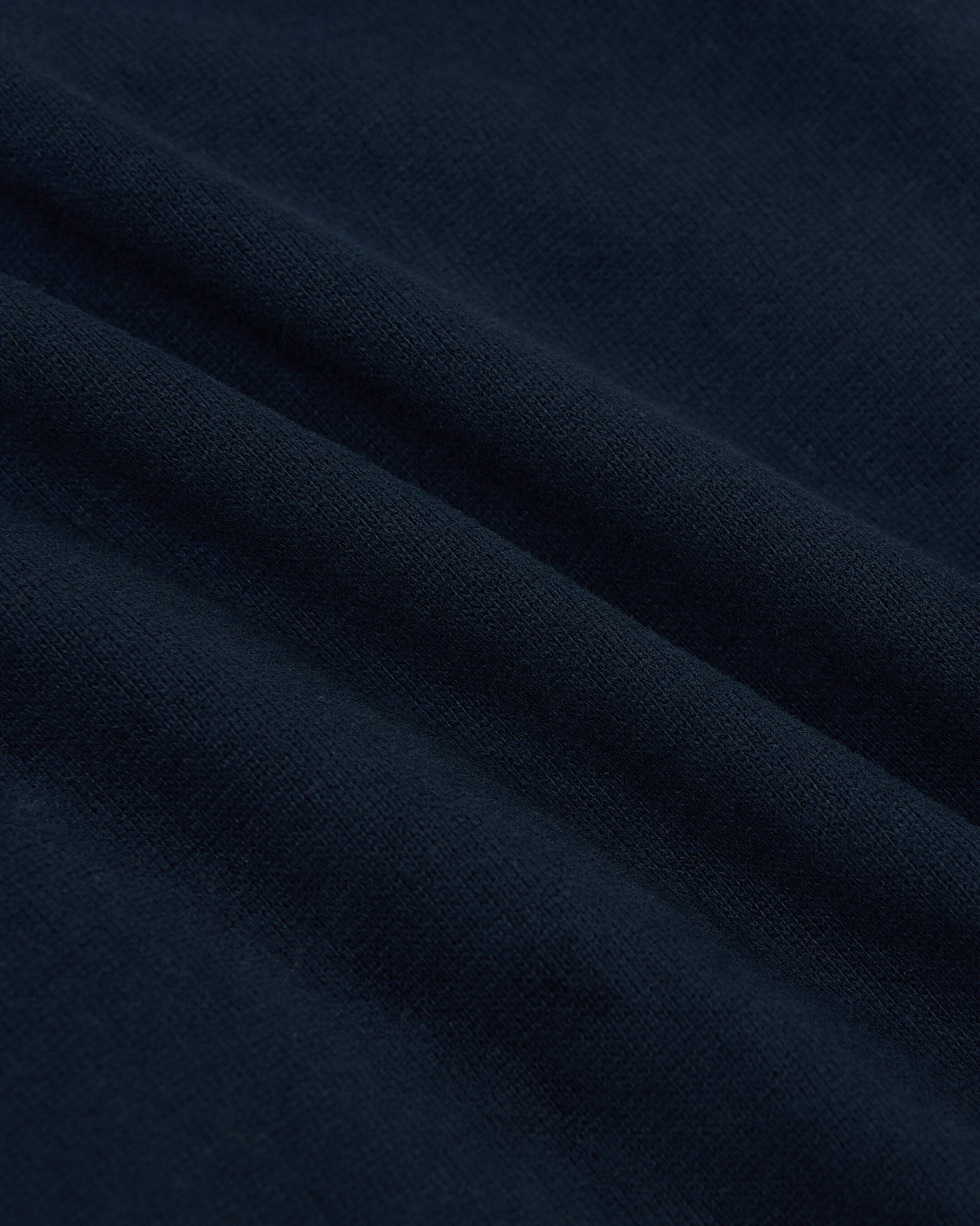 Navy Heavyweight Curved Hem Crew