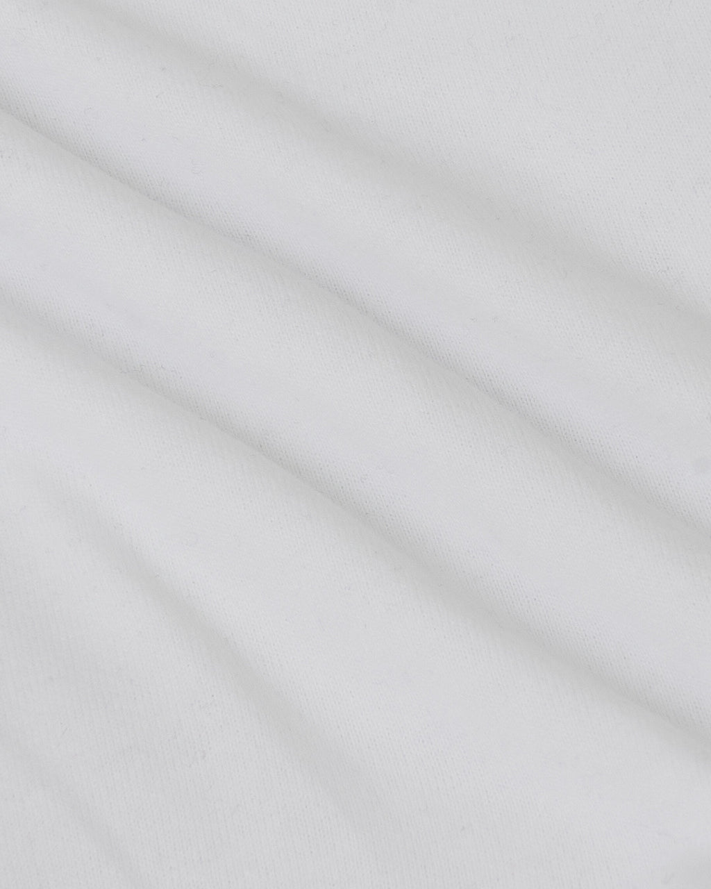 White Heavyweight Curved Hem Crew