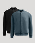 Black & Neptune Bomber Fleece Jacket 2-Pack