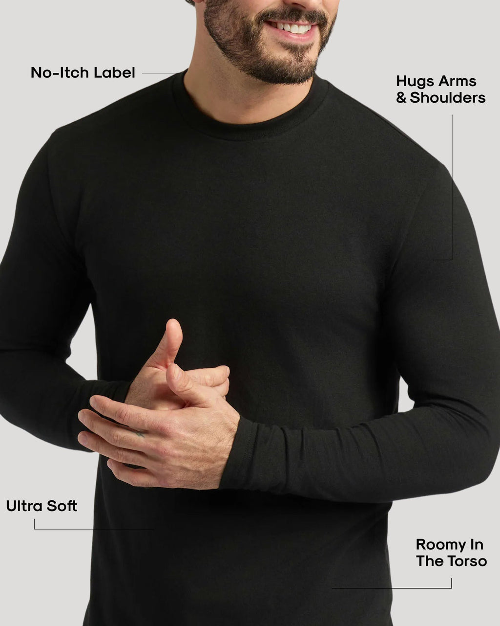 Standard Long Sleeve Crew 3-Pack