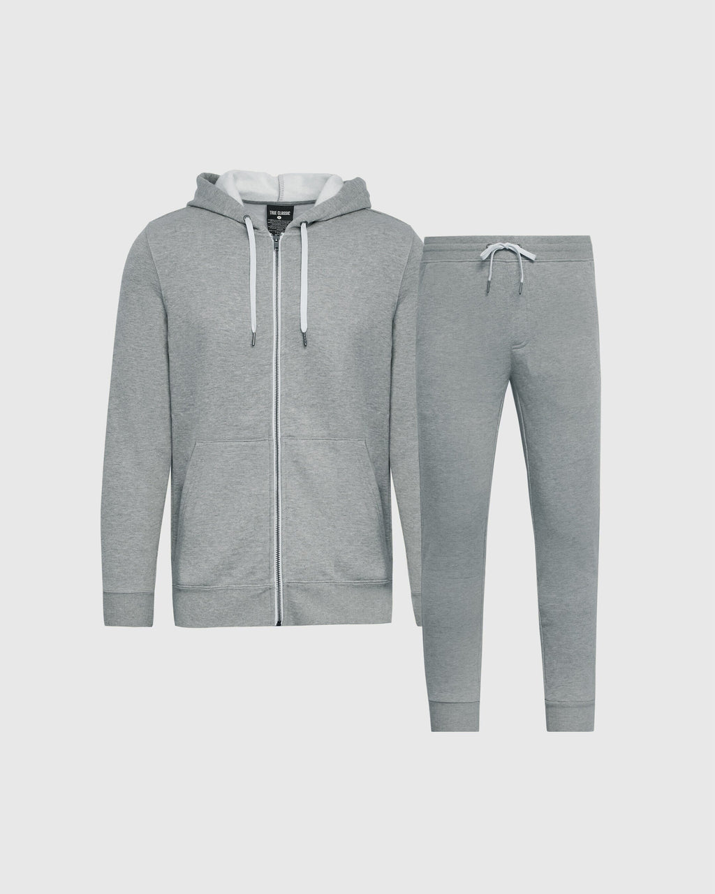 Dark Heather Gray Full Zip Fleece Hoodie & Jogger 2-Pack