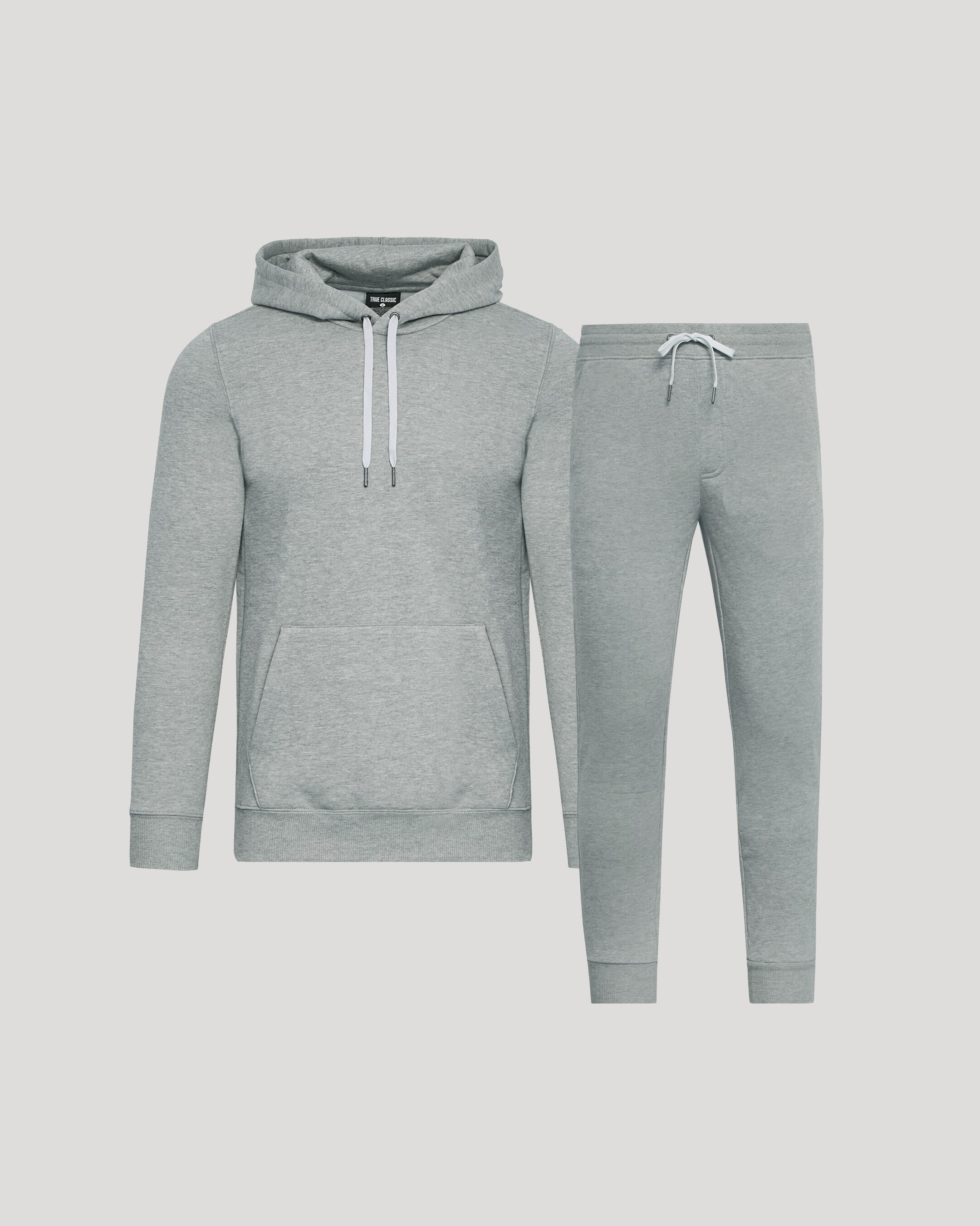 Dark Heather Gray Pullover Fleece Hoodie & Jogger 2-Pack