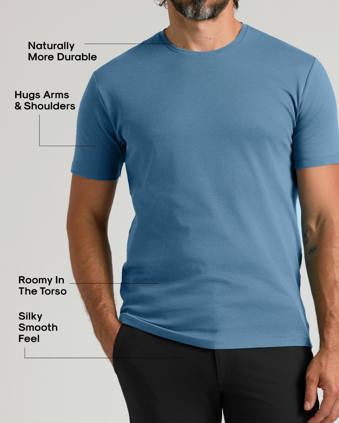 Pima Cotton Blend Crew 2-Pack