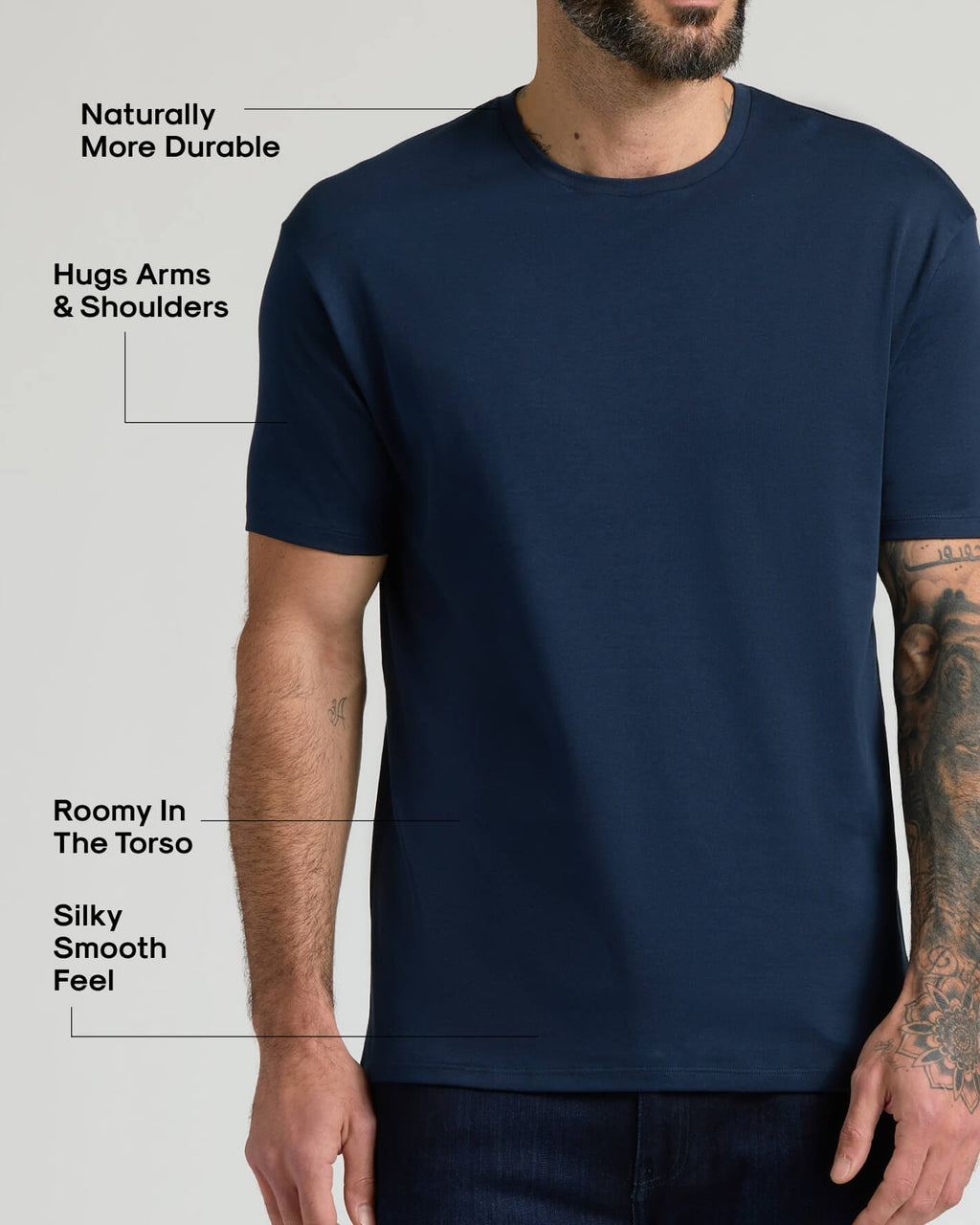 Pima Cotton Blend Crew 4-Pack
