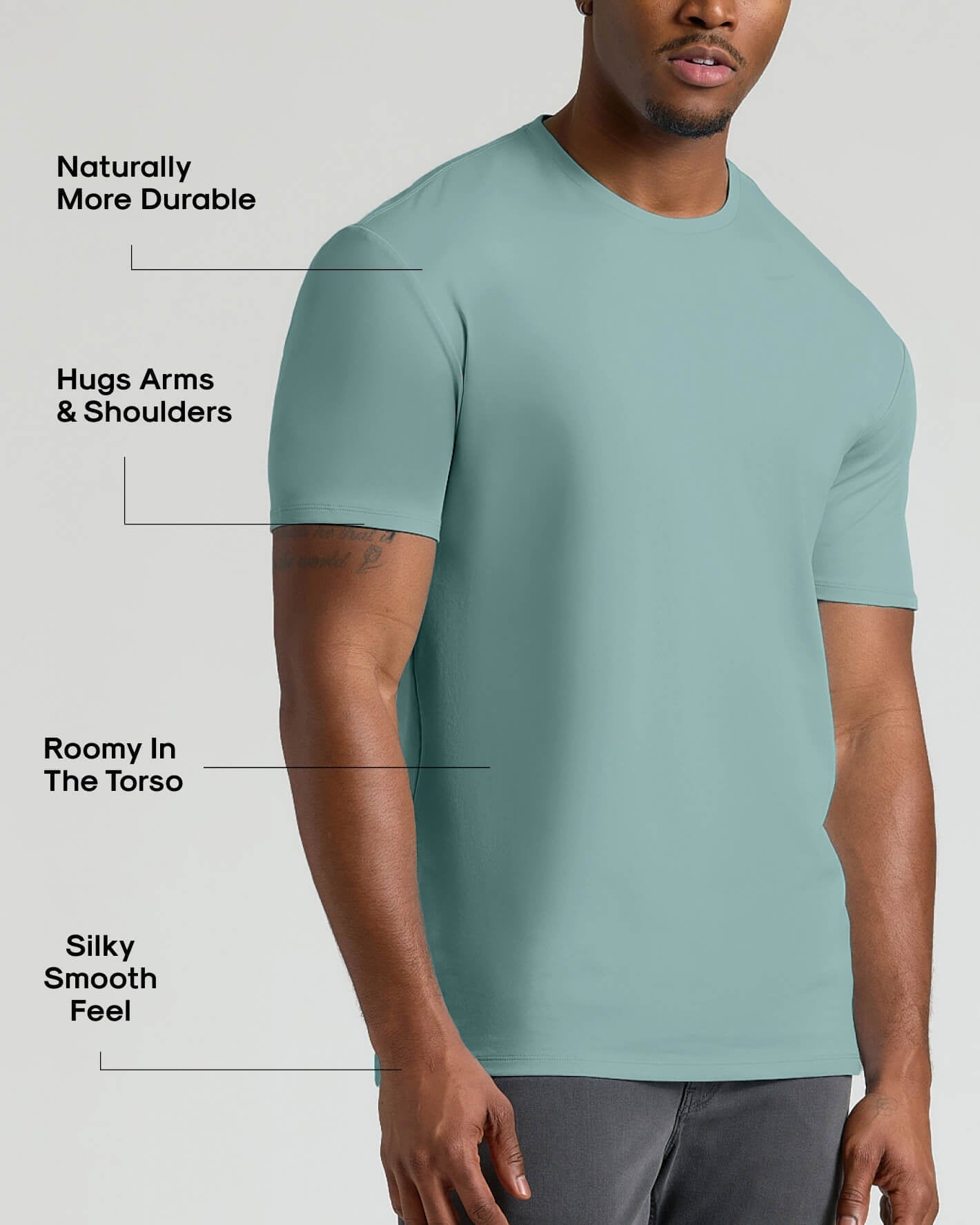 Tall Pima Cotton Blend Crew 2-Pack