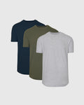 The Staple Curved Hem Classic Crew Neck 3-Pack