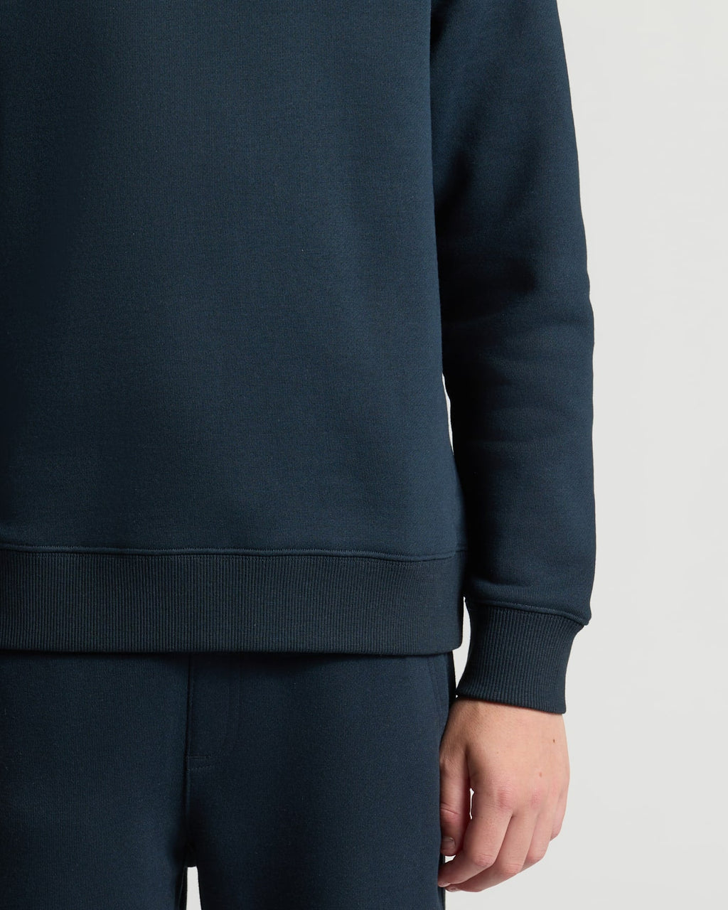 Boys' Navy Fleece Crew Neck
