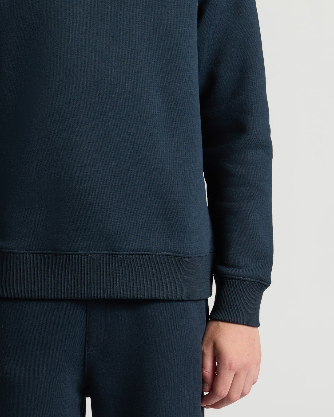 Boys' Navy Fleece Crew Neck