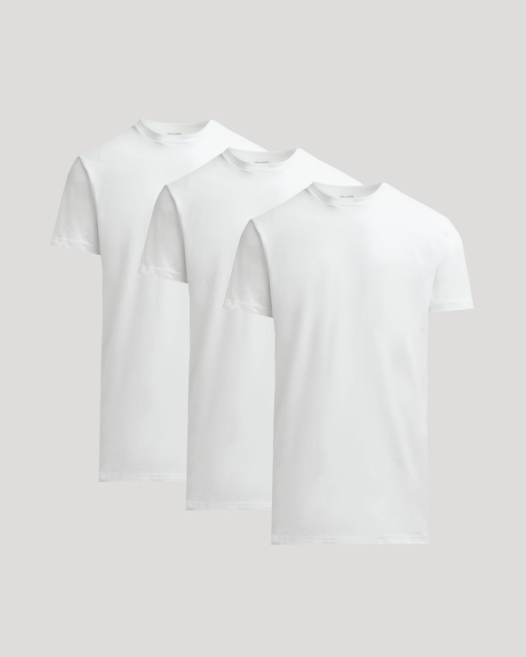 All White Tall Heavyweight Crew 3-Pack