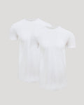 Tall Pima Cotton Blend Curved Hem Crew 2-Pack