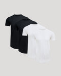Tall Pima Cotton Blend Curved Hem Crew 4-Pack