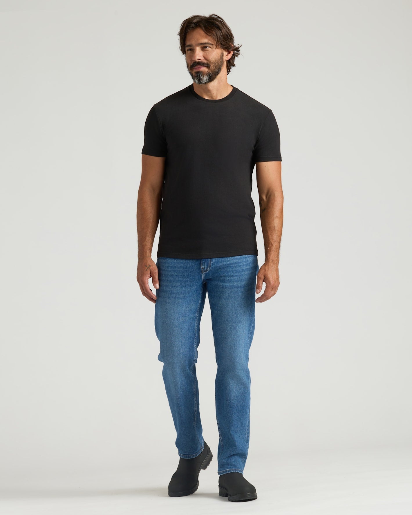 All Black Heavyweight Crew 6-Pack