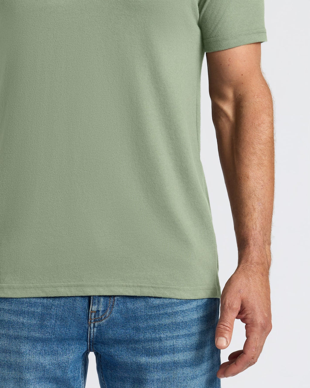 Sage Green Classic V-Neck