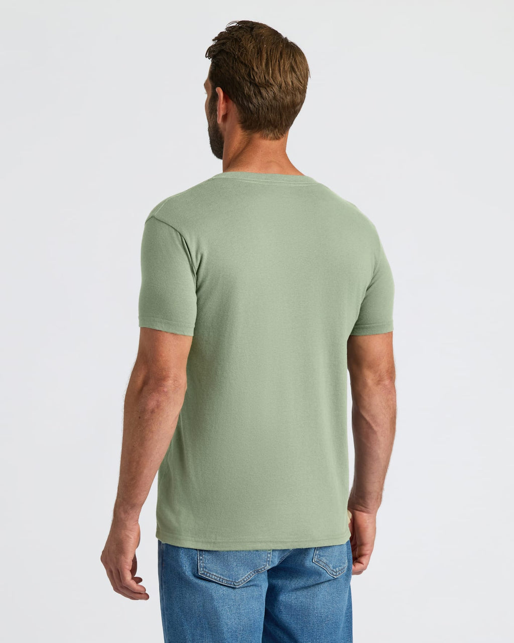 Sage Green Classic V-Neck