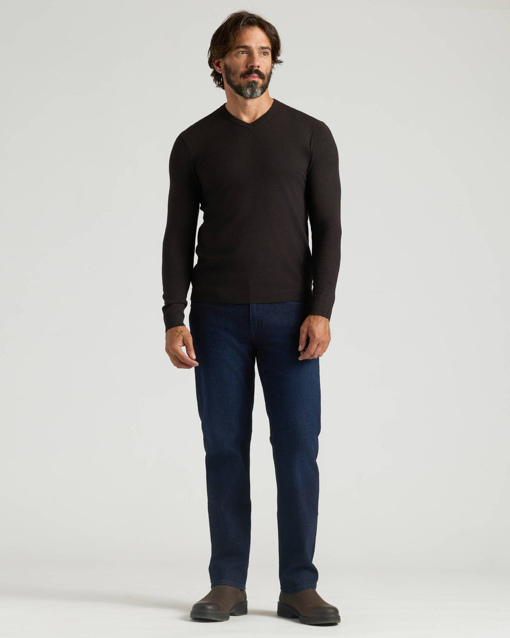 All Black Dressy V-Neck Sweater 3-Pack