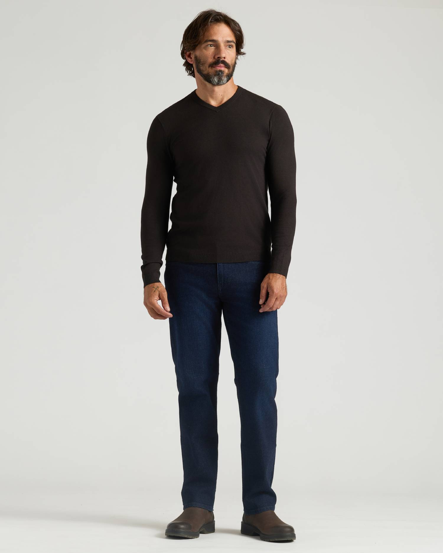 All Black Dressy V-Neck Sweater 3-Pack
