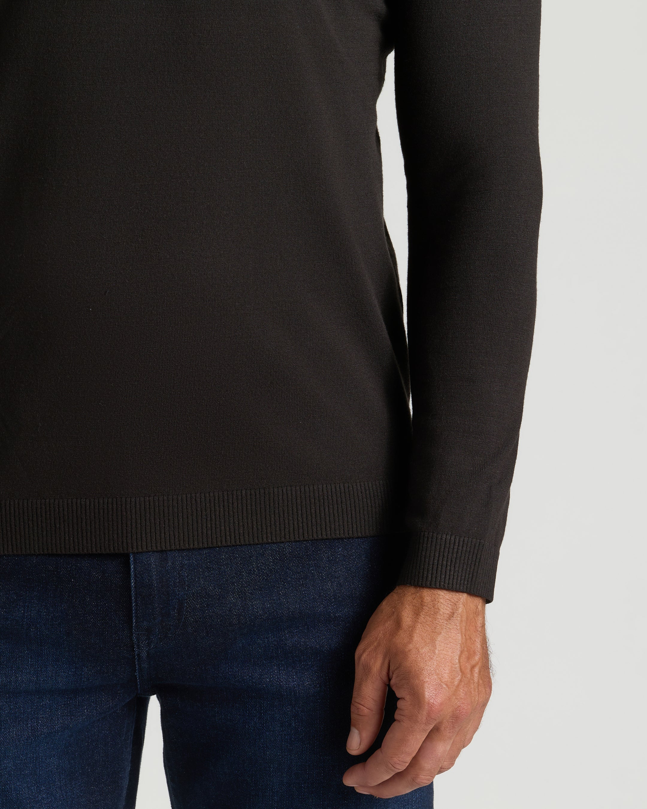 All Black Dressy V-Neck Sweater 2-Pack