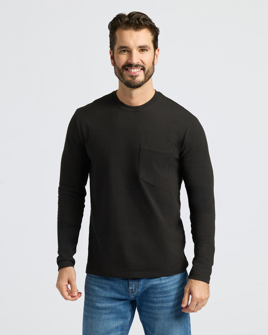 Staple Heavyweight Long Sleeve Pocket Crew 4-Pack