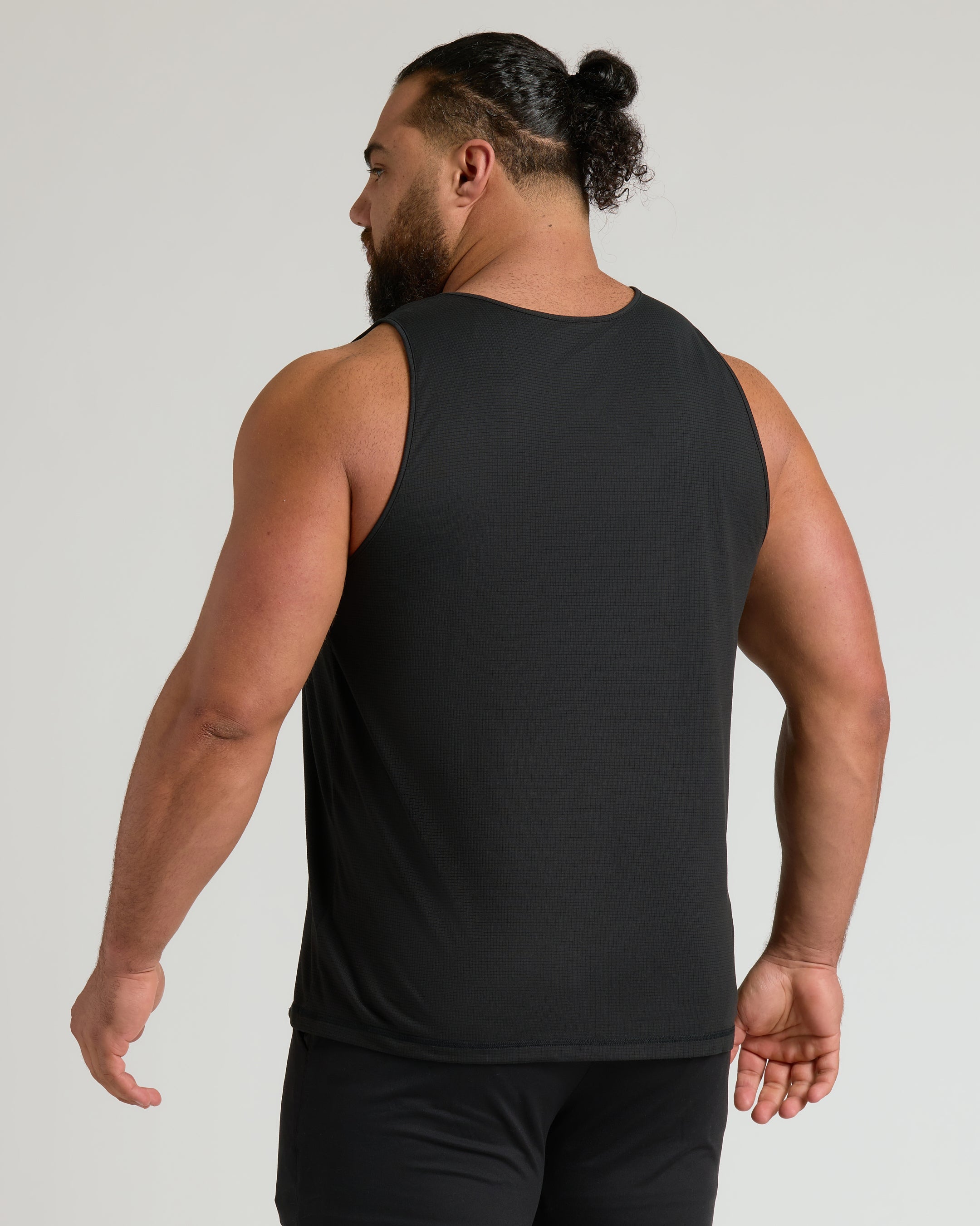 Black & Navy Sleeveless Active Mesh Tank 2-Pack