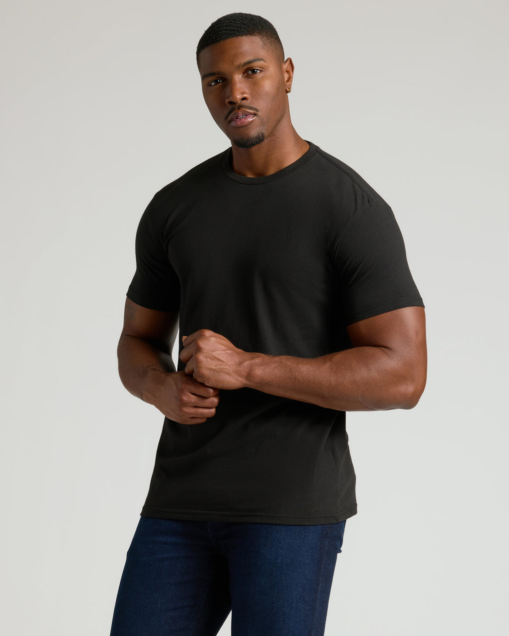 Classic Tall Straight Hem Crew Neck T-Shirt 3-Pack