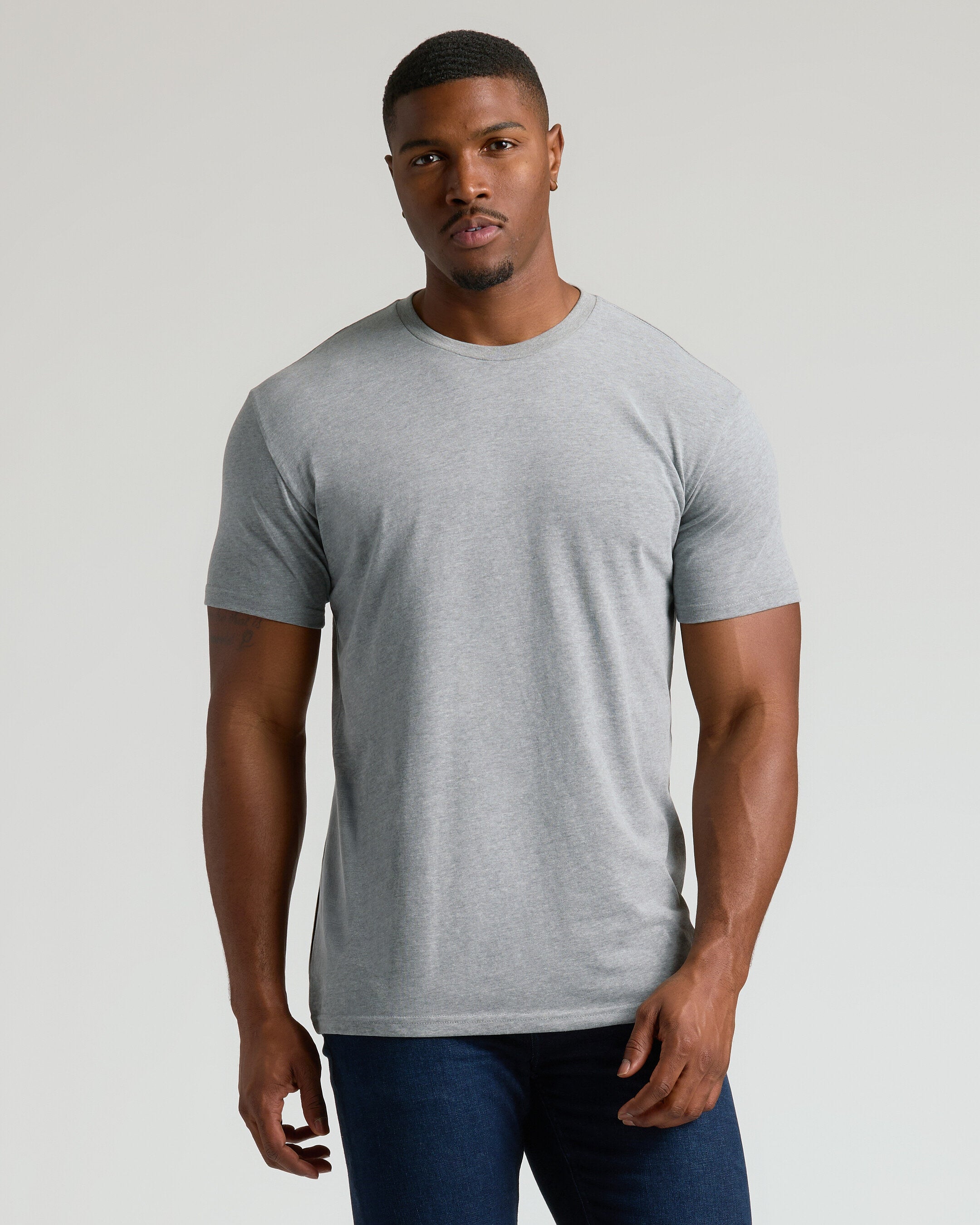 Classic Tall Straight Hem Crew Neck T-Shirt 3-Pack