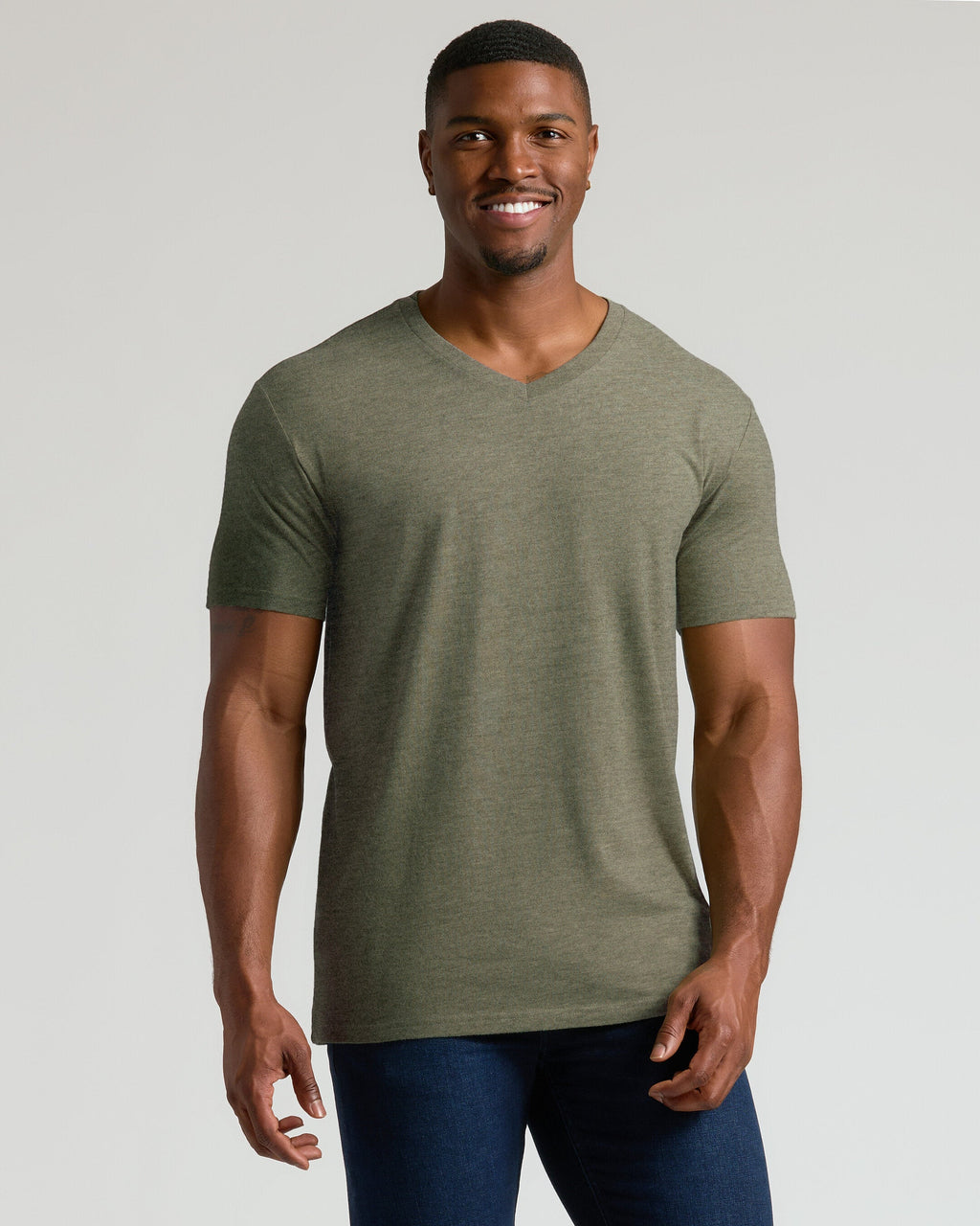 Short Sleeve Tall Classic V-Neck 3-Pack