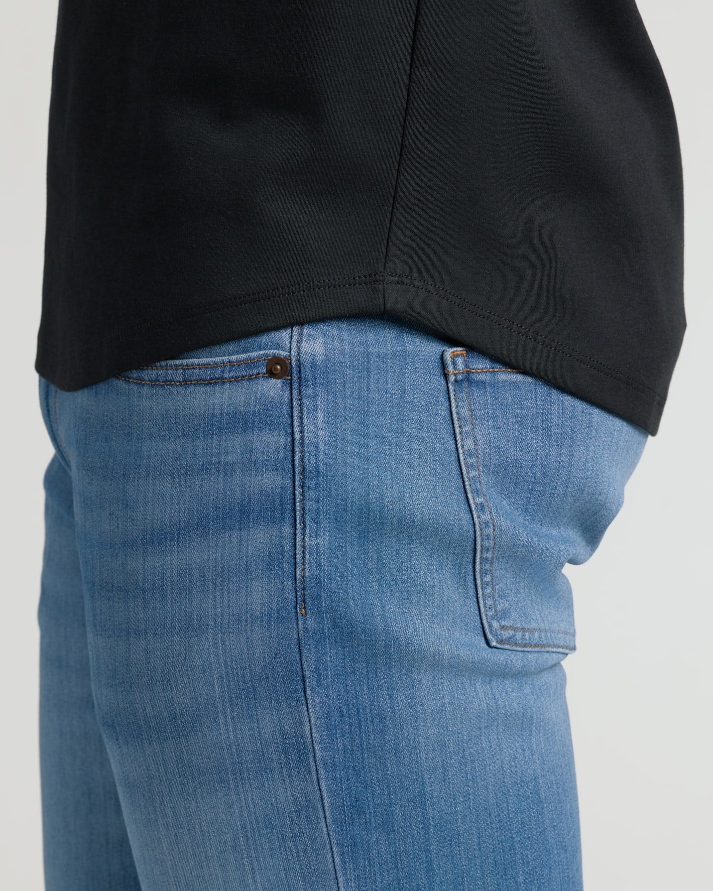Tall Pima Cotton Blend Curved Hem Crew 7-Pack