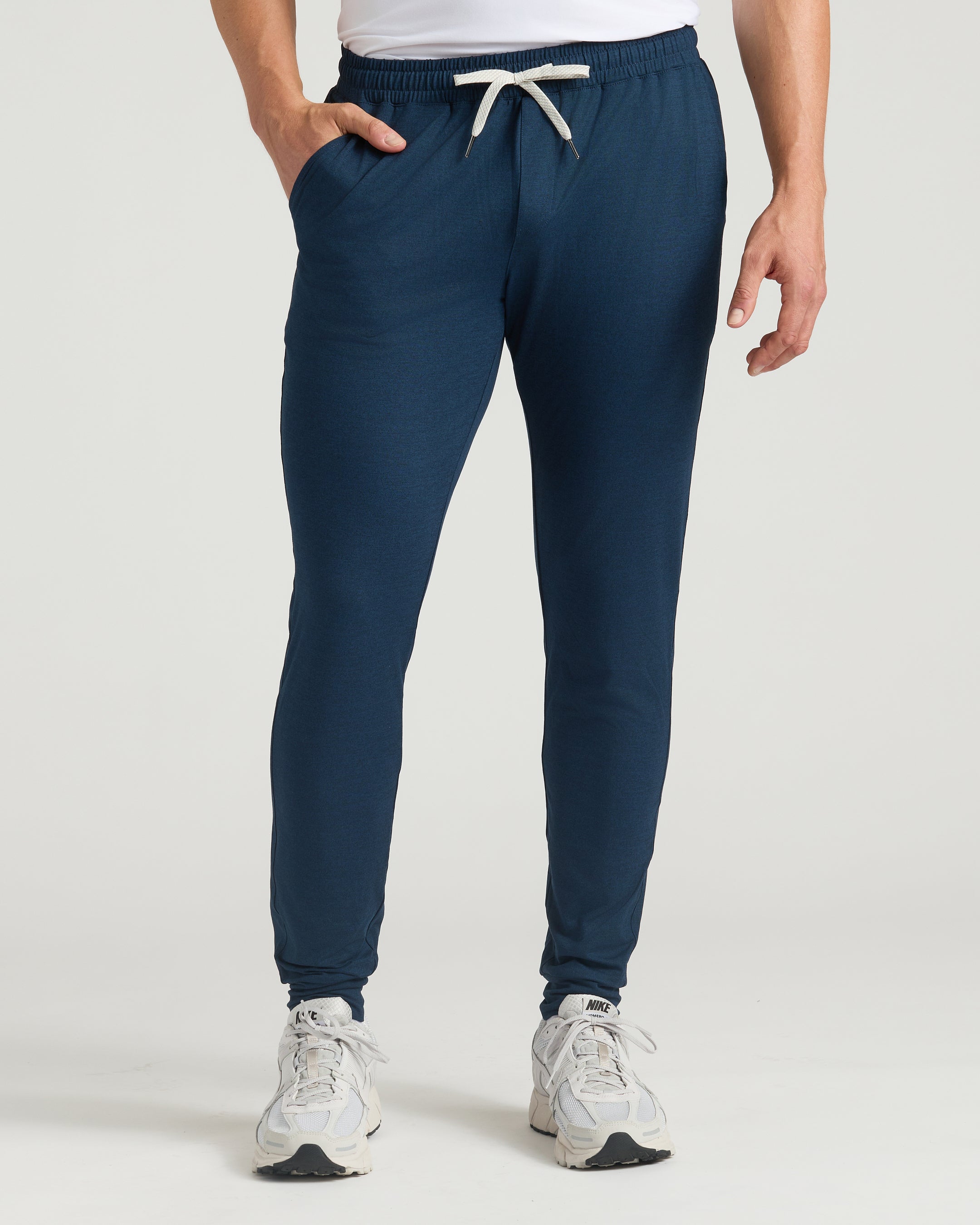 Black & Dark Heather Navy Tall Active Joggers 2-Pack