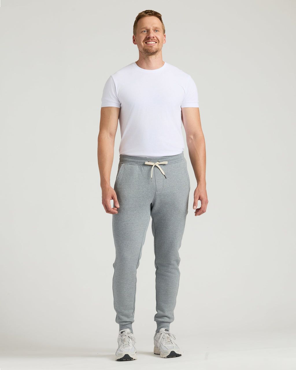 Medium Heather Gray Tall Fleece French Terry Joggers