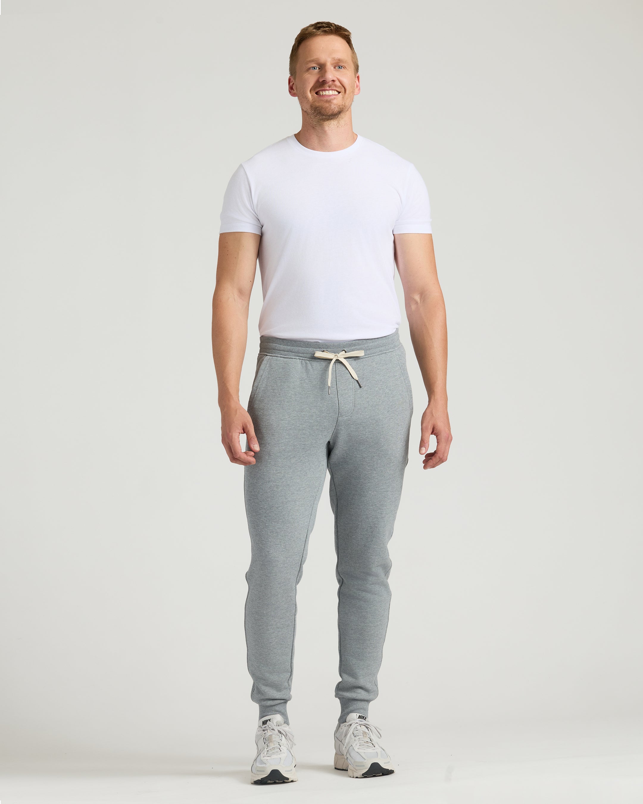 Medium Heather Gray Tall Fleece French Terry Joggers