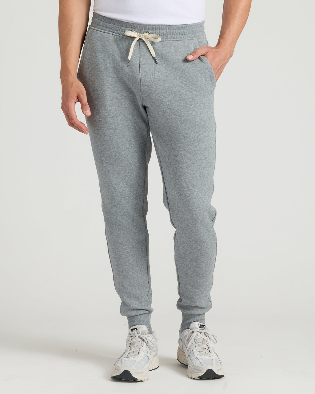 Medium Heather Gray Tall Fleece French Terry Joggers
