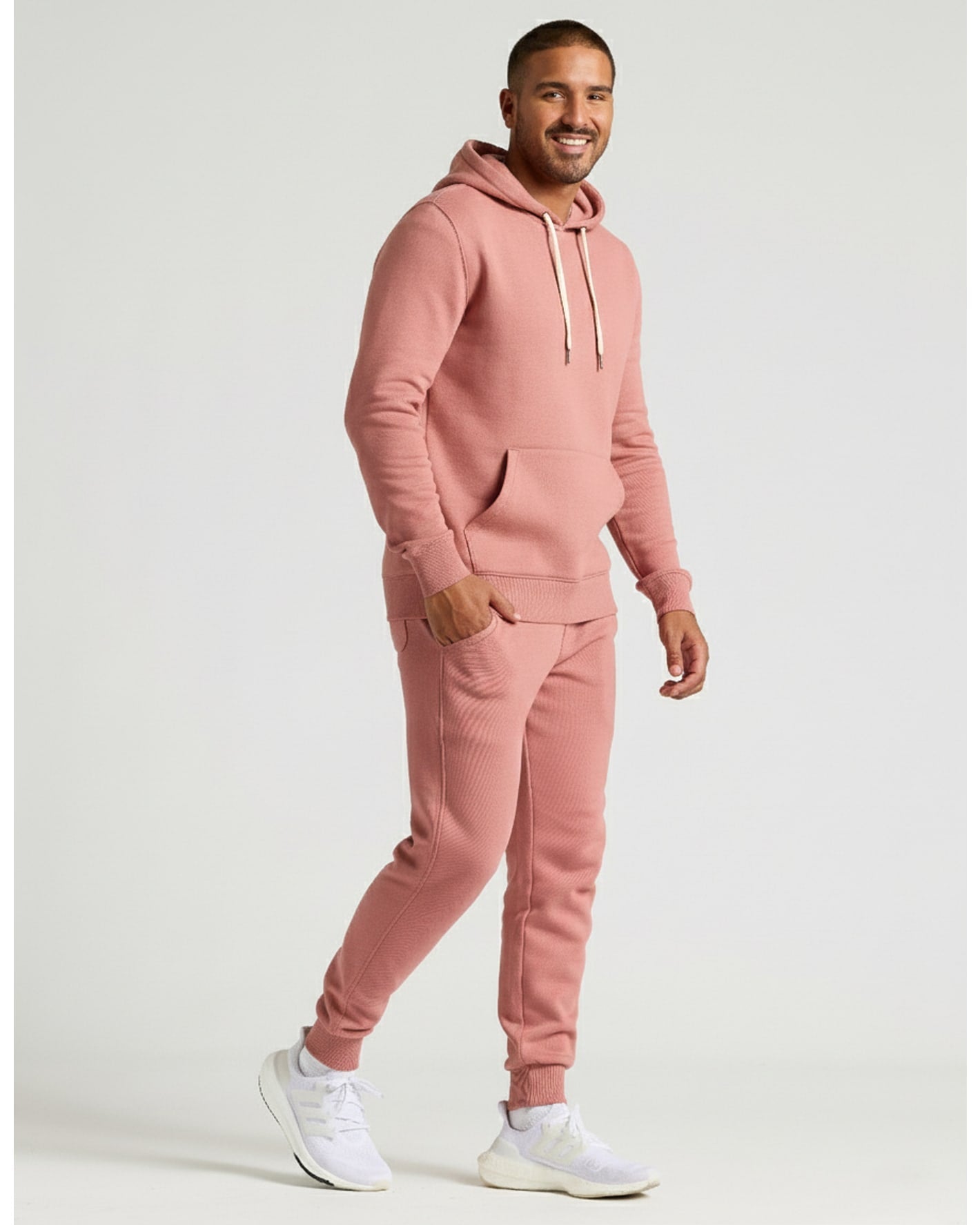 Rose Fleece French Terry Pullover Hoodie
