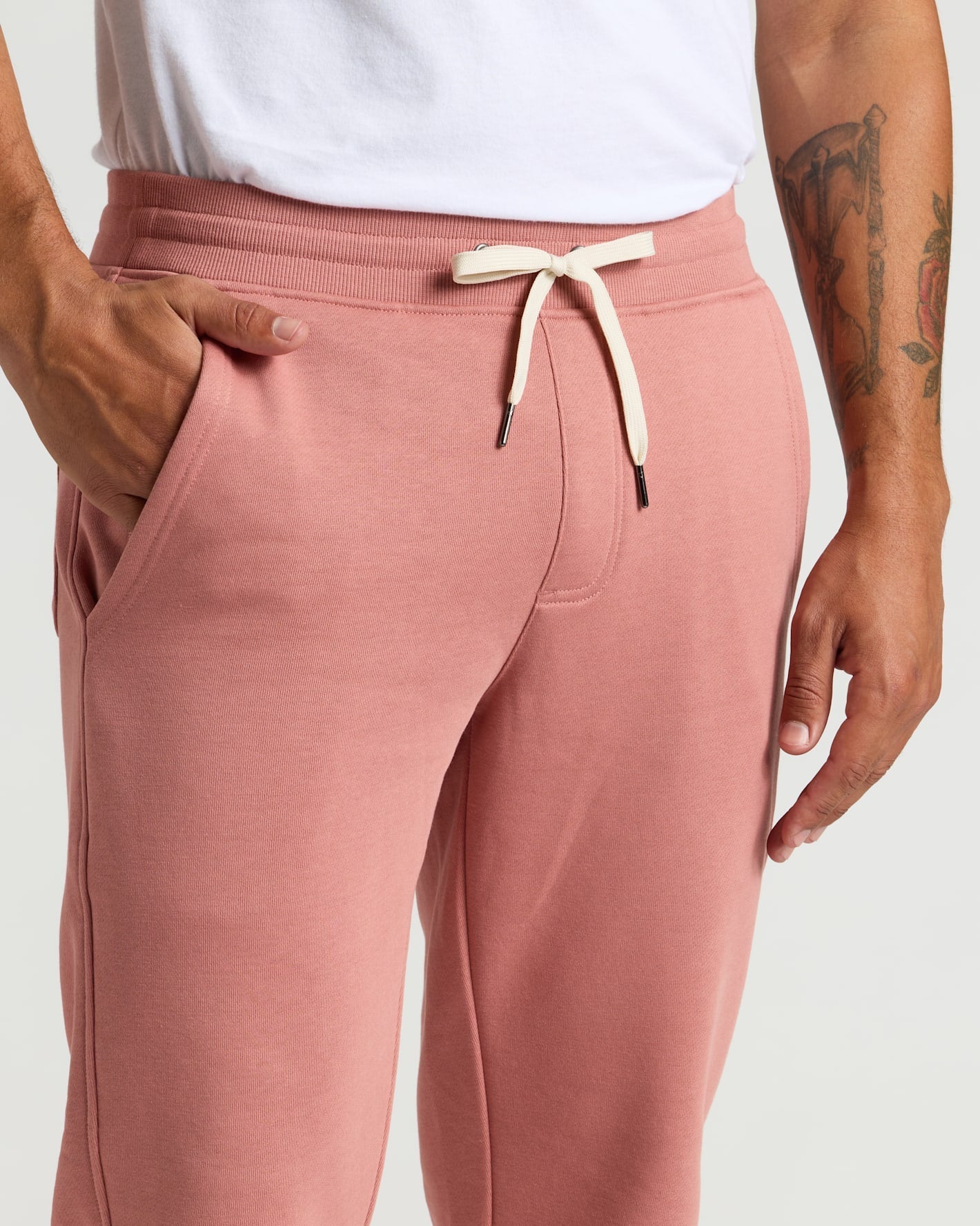 Rose Fleece French Terry Joggers