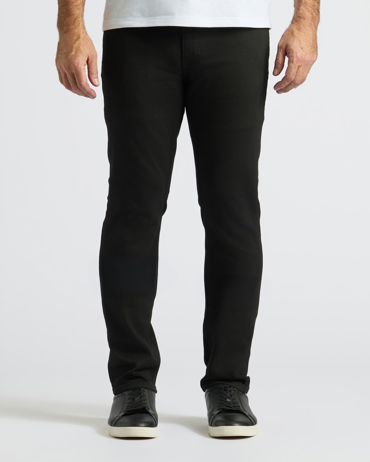Black & Gray Wash Straight Comfort Stretch Jeans 2-Pack