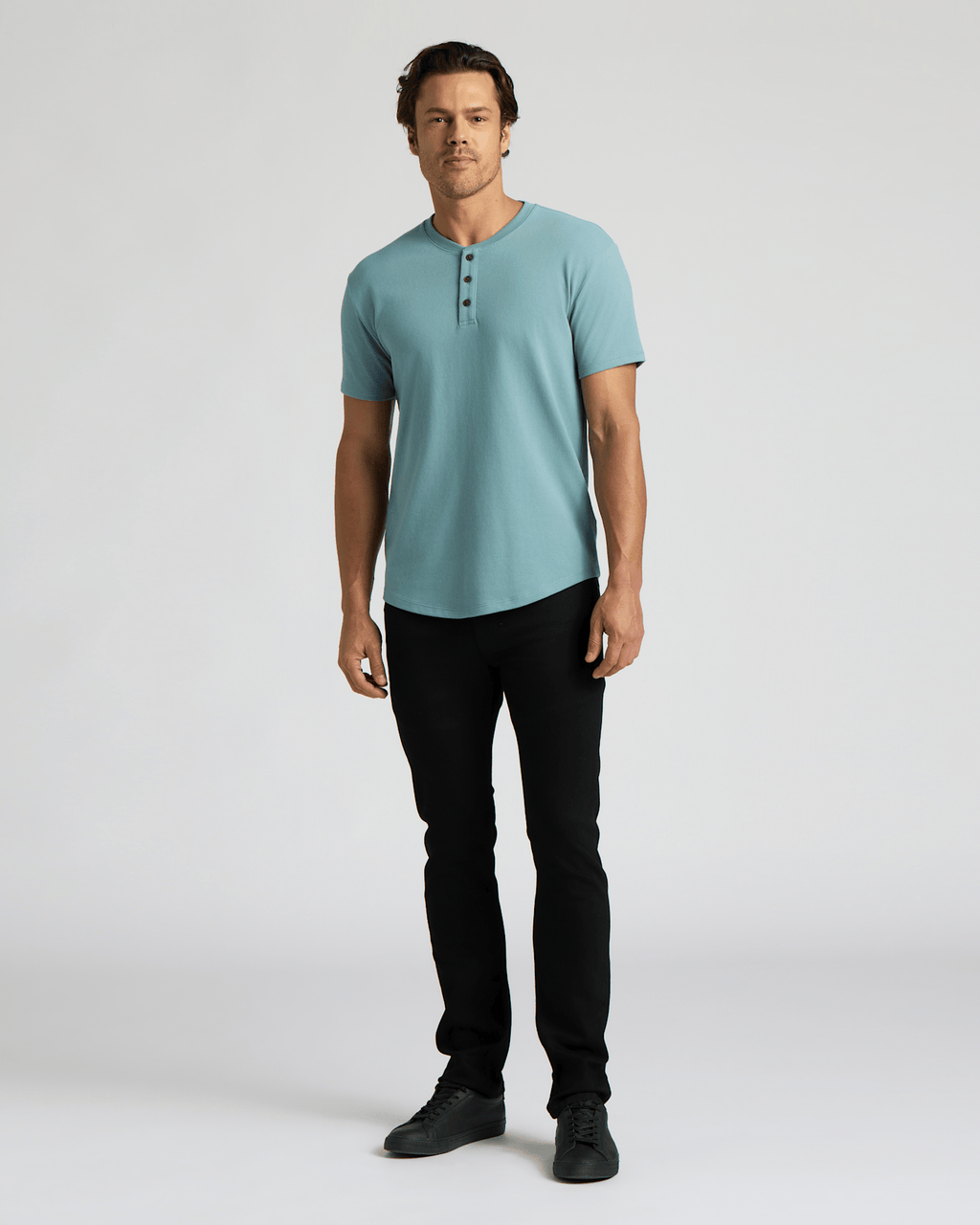 Citadel Heavyweight Curved Hem Henley