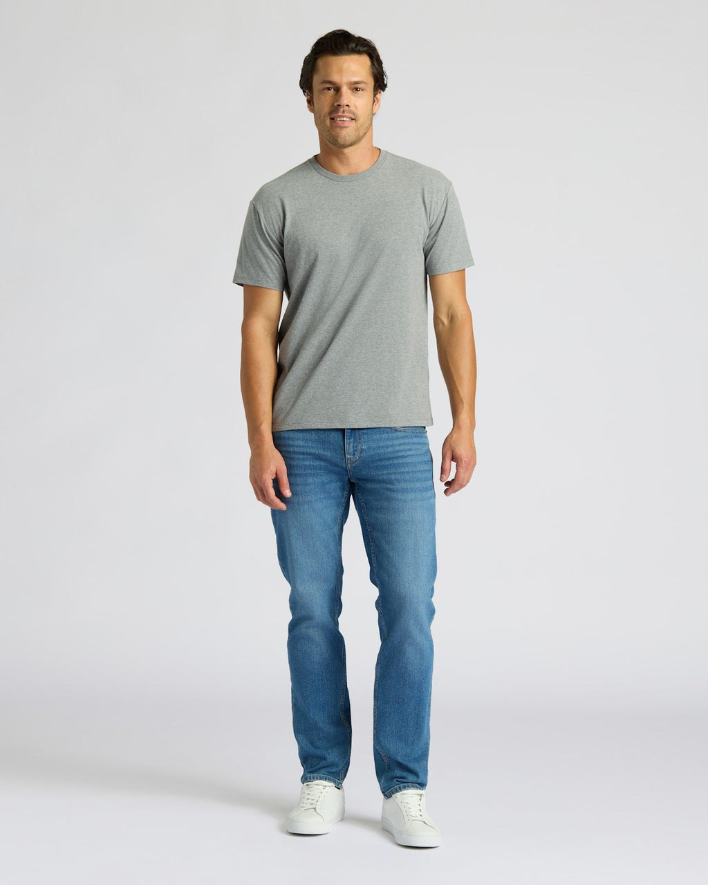 Heather Gray Short Classic Crew Neck