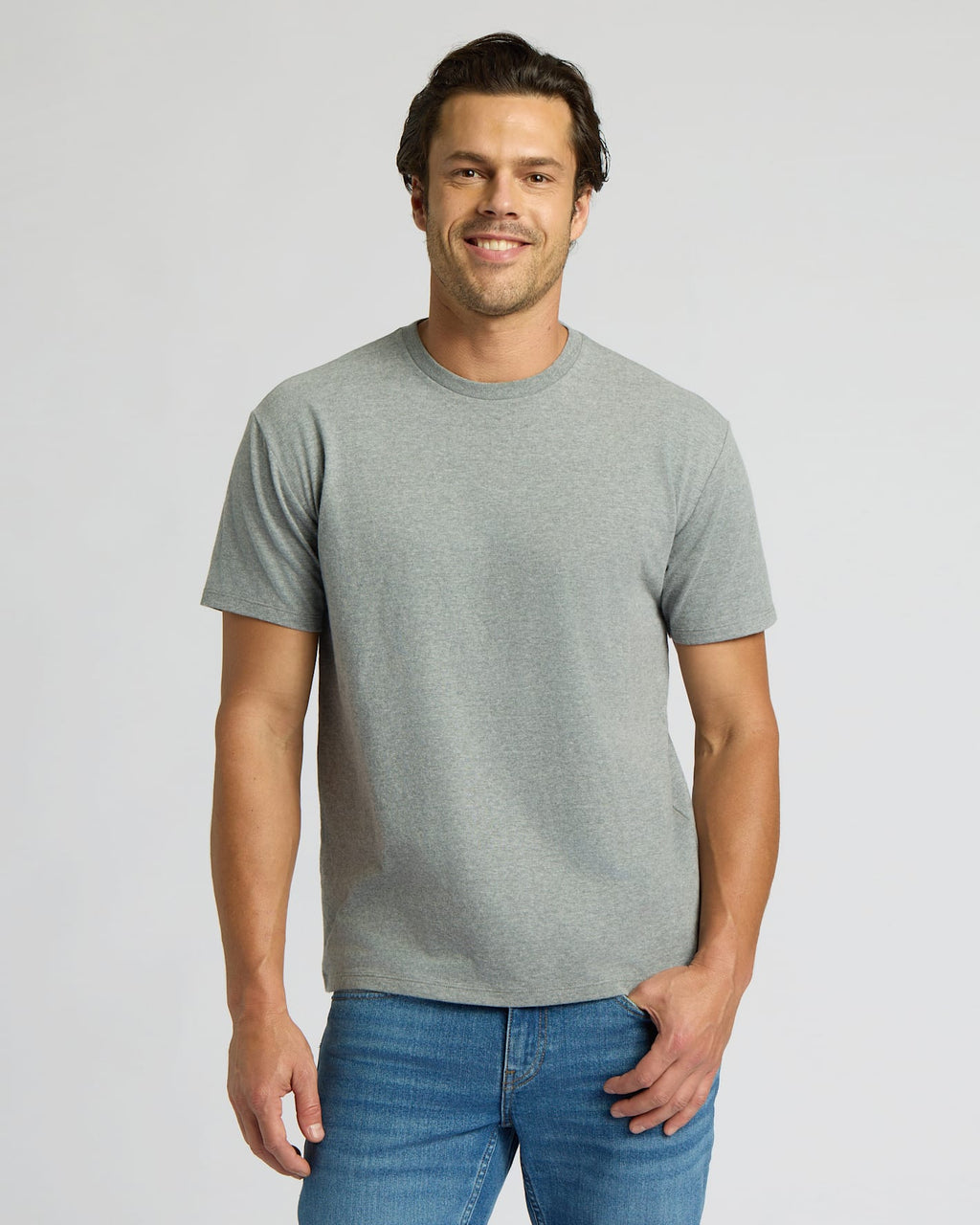 Heather Gray Short Classic Crew Neck