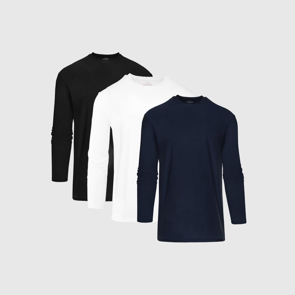 Active Long Sleeve Crew 3-Pack